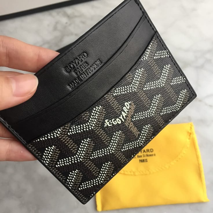 Goyard black cardholder