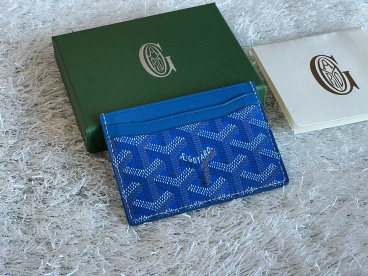 Goyard blue cardholder