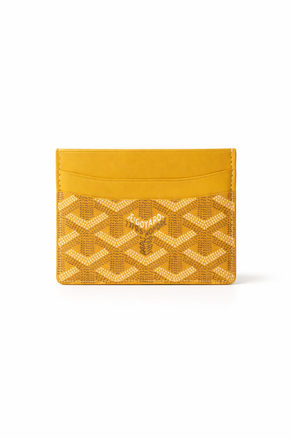 Goyard yellow cardholder