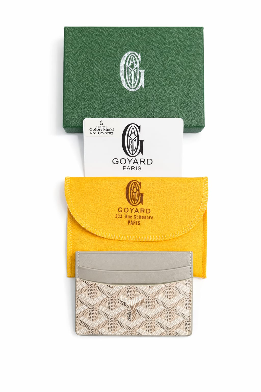 Goyard white cardholder