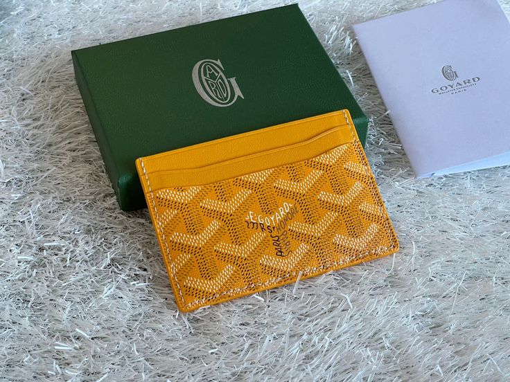 Goyard yellow cardholder
