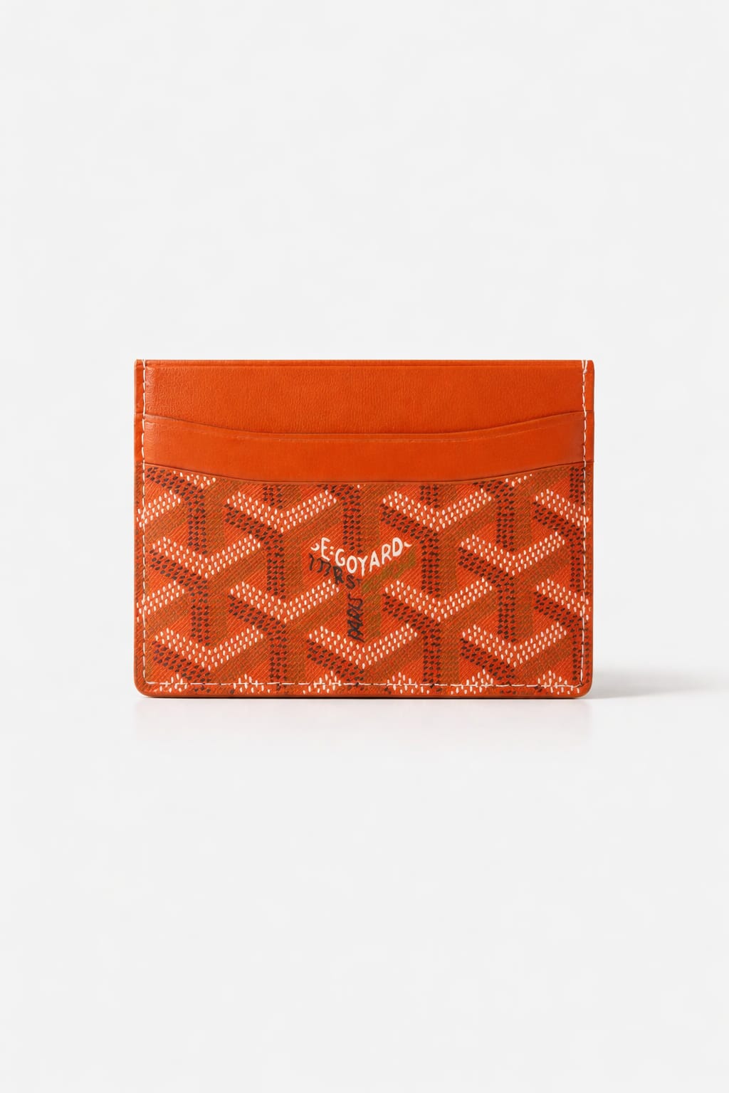 Goyard orange cardholder
