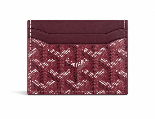 Burgundy cardholder