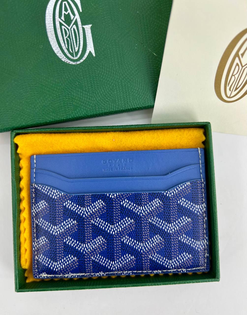 mirror blue cardholder