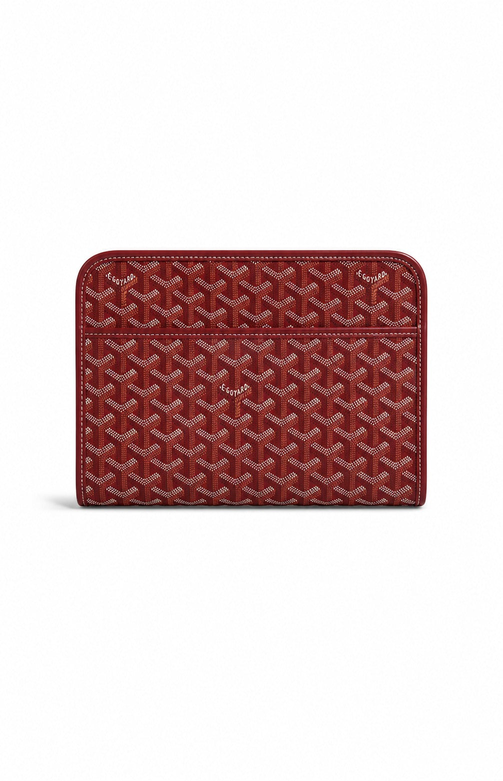 Burgundy clutch