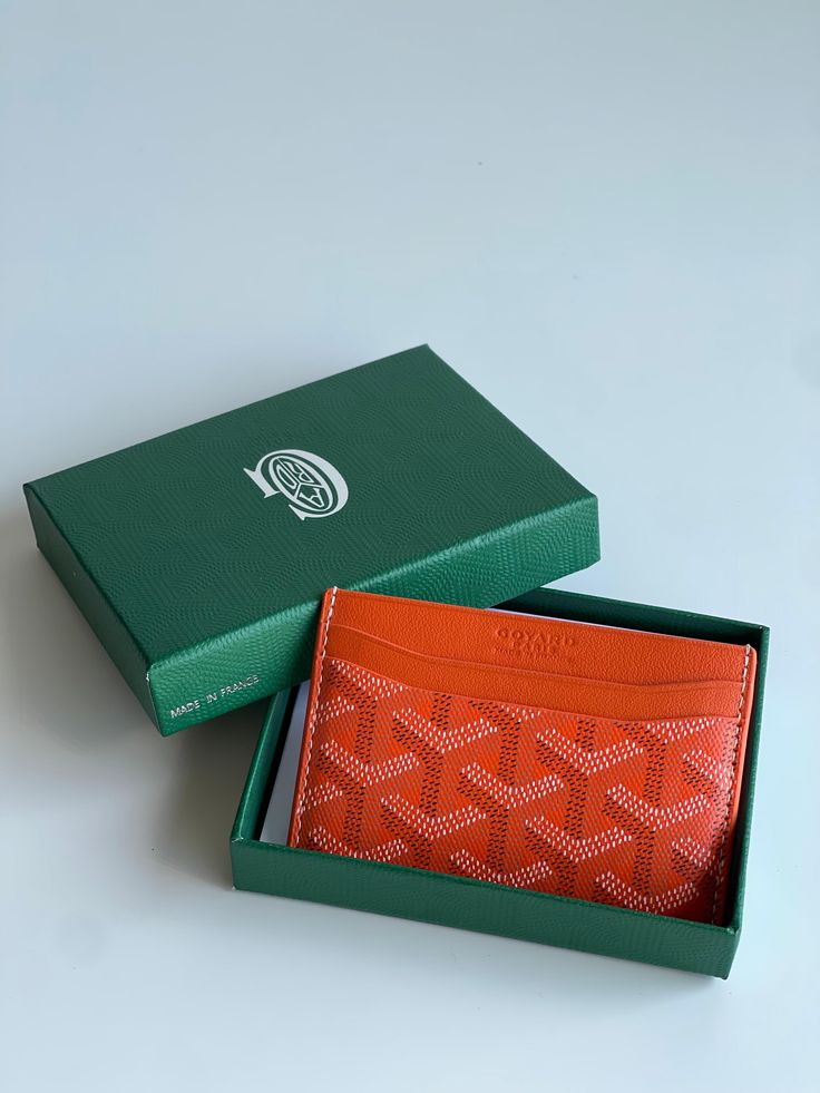 Goyard orange cardholder