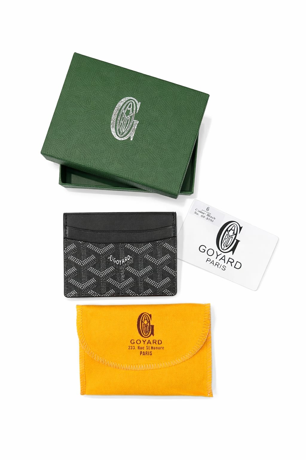 Goyard black cardholder